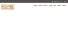 Tablet Screenshot of howellflooring.com